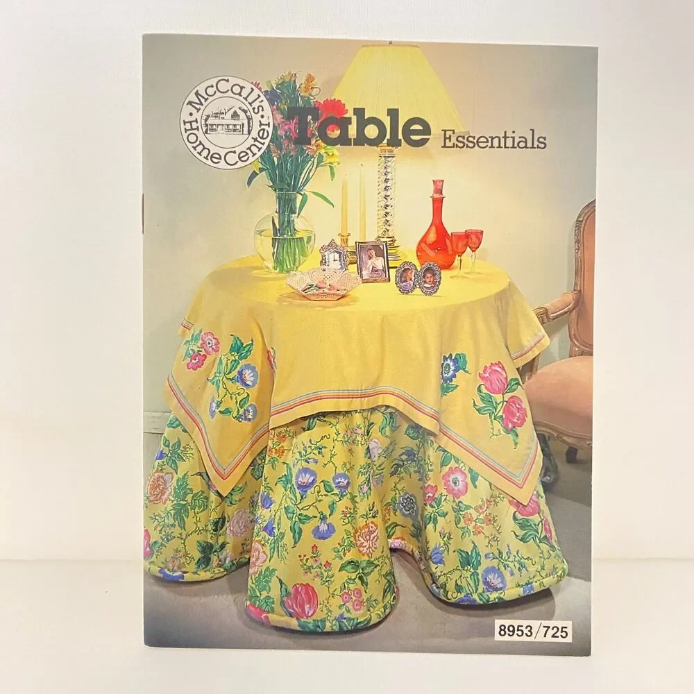 #8953 McCALLS CRAFTS TABLE CLOTH SEWING PATTERN ROUND SQUARE SWAG SEWING PATTERN